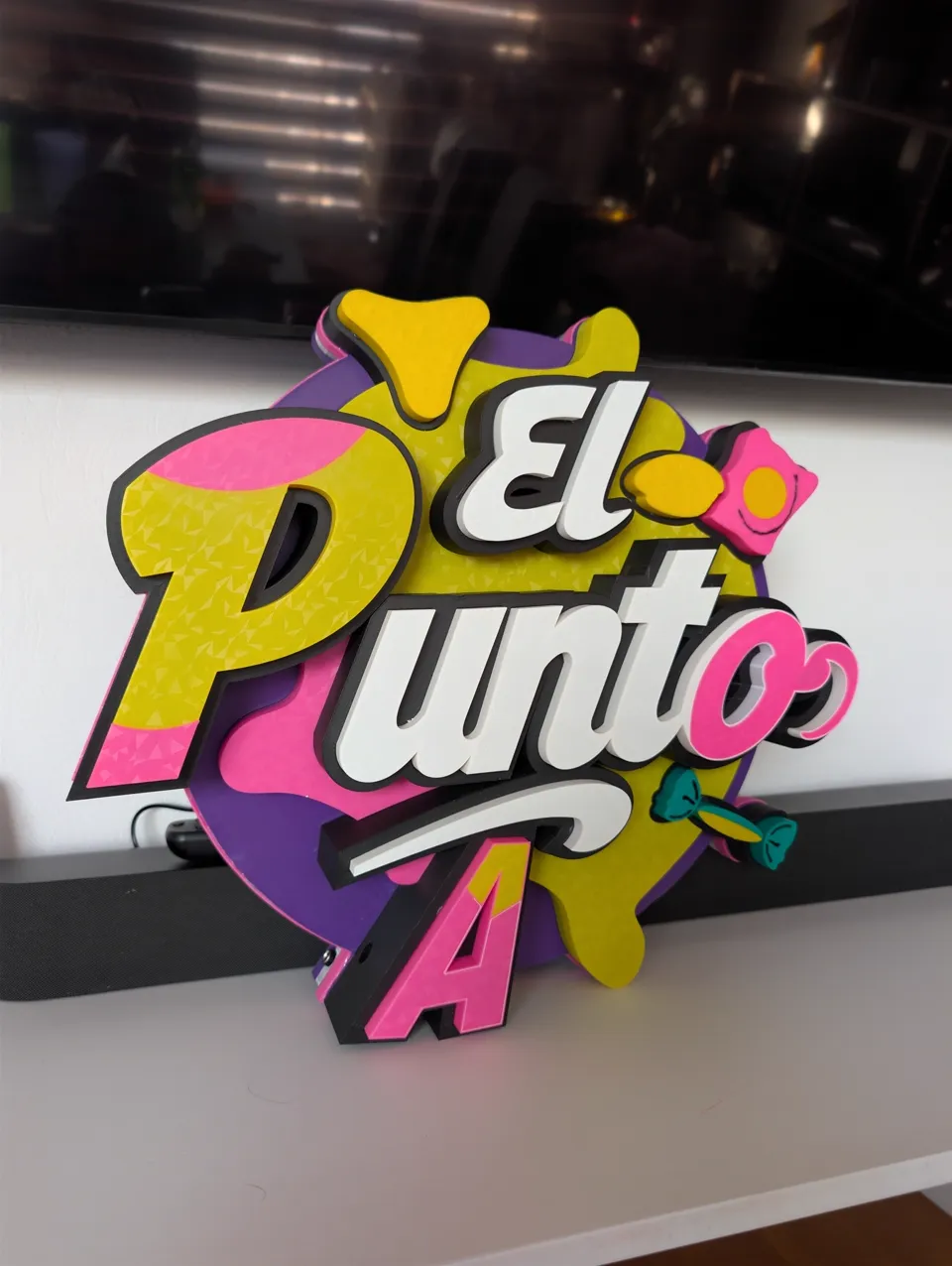 Letrero El Punto A · fotografía real 4