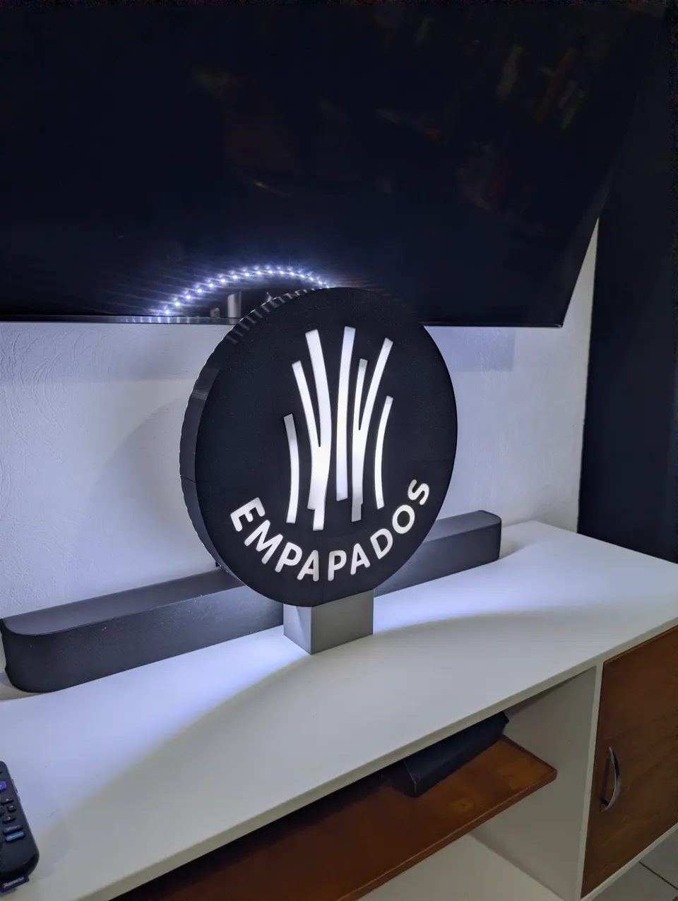Letrero Empapados · fotografía real 1